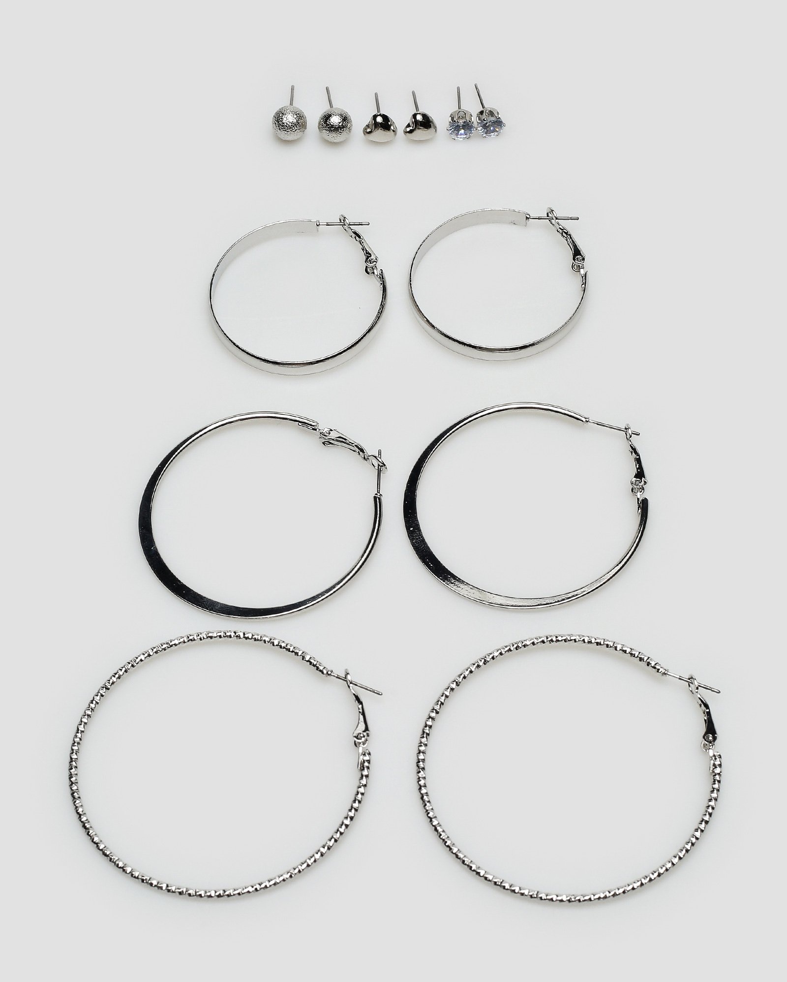 Kit brinco 6 pares - Prateado | Accessori by Riachuelo