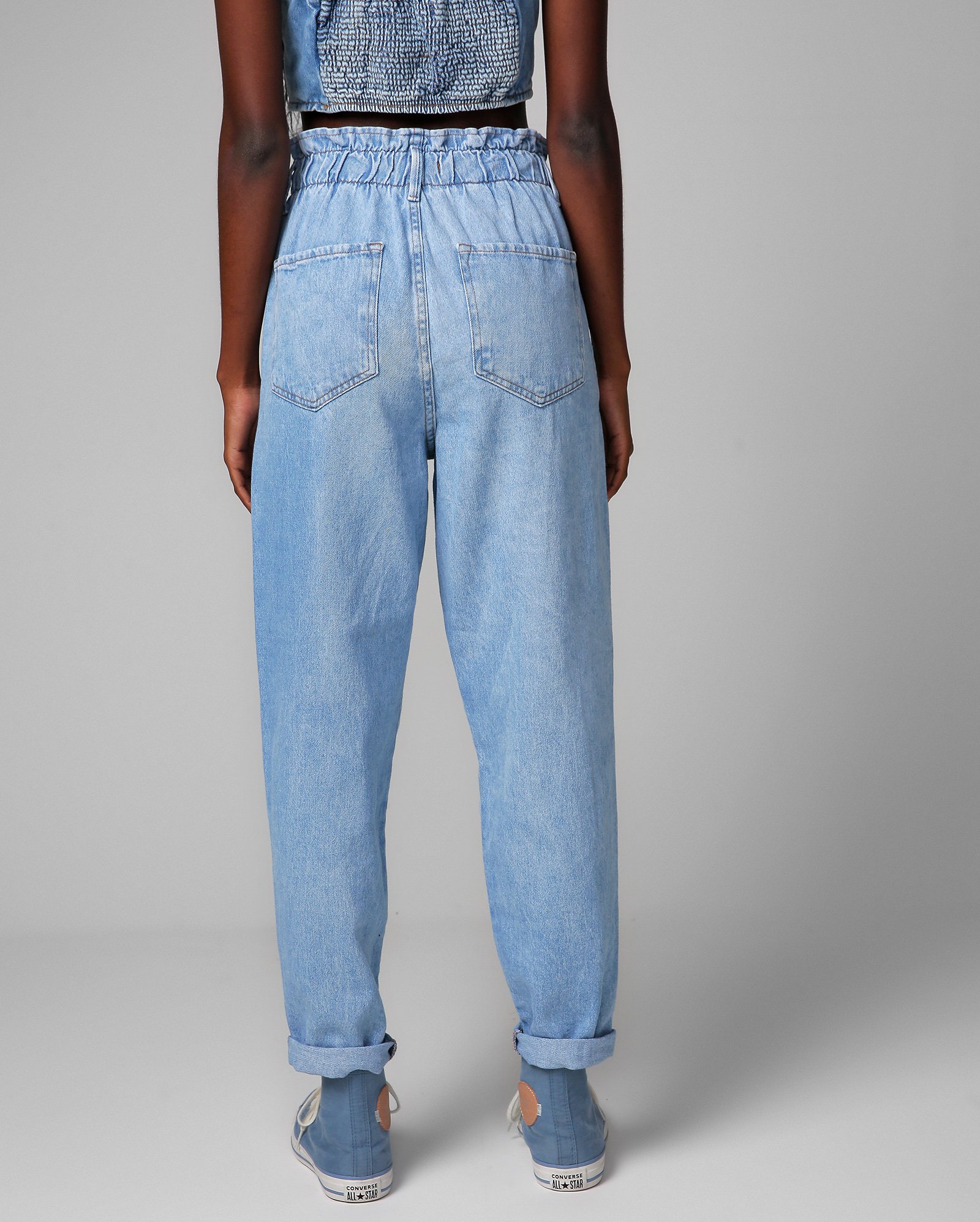 Riachuelo | Calça jeans feminina baggy denim claro | Pool by Riachuelo