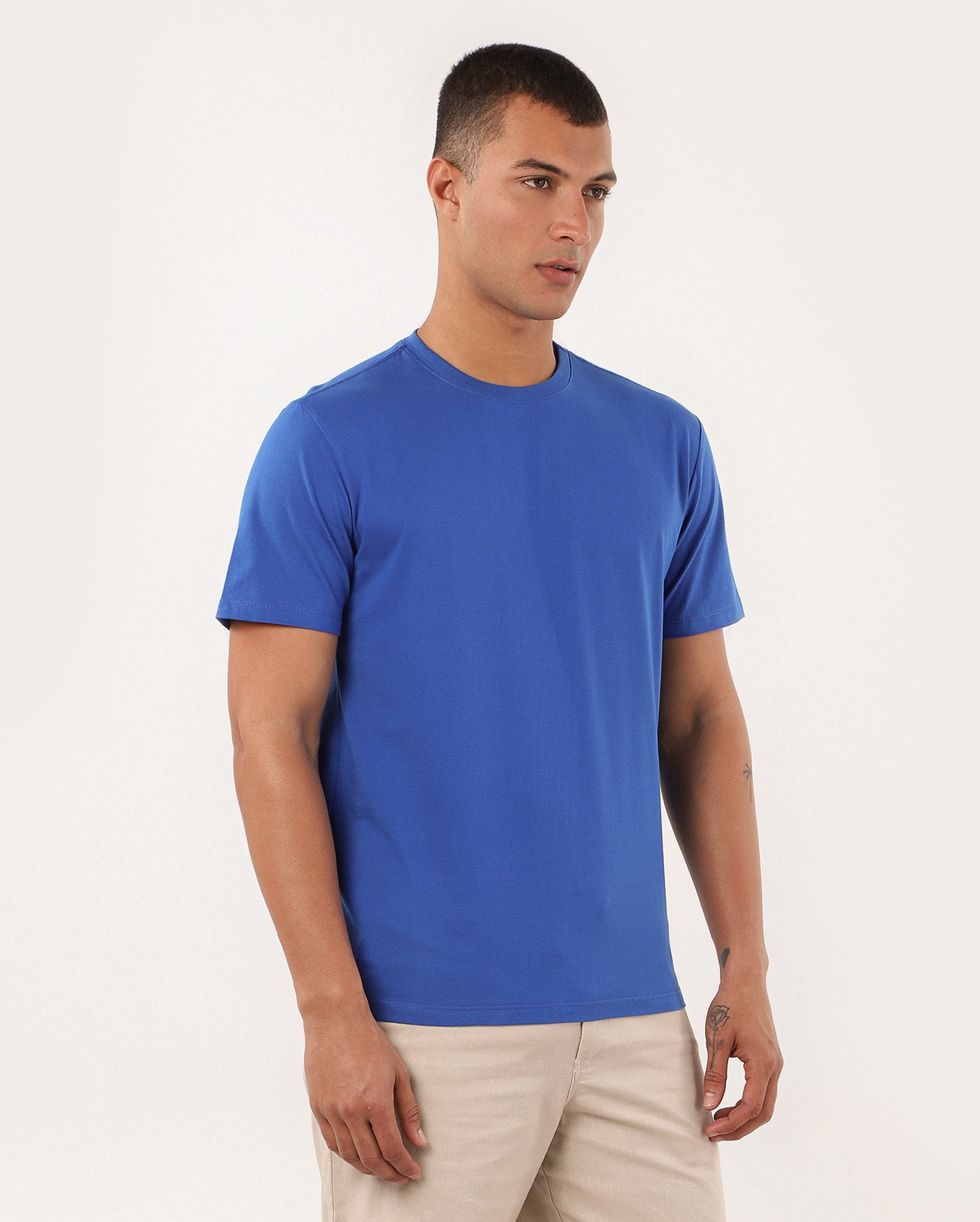Camiseta masculina Essencial Regular - Azul