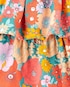Conjunto de verão bebê 3 peças floral laranja | Carters
