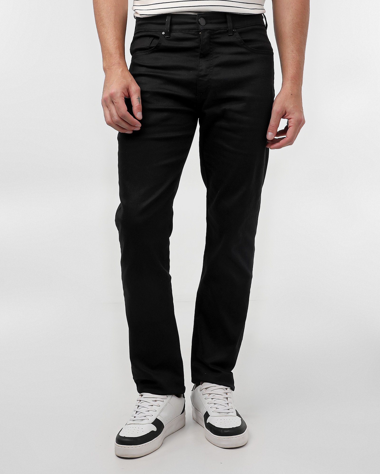 Pool Jeans CalÃ§a Sarja Masculina Pool Calça Sarja Masculina Slim Preta Pool Jeans Riachuelo