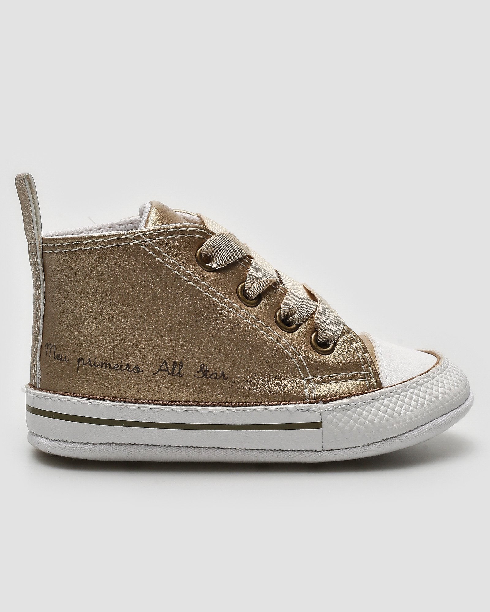 Riachuelo | Tênis Chuck Taylor cano alto dourado | Converse All Star