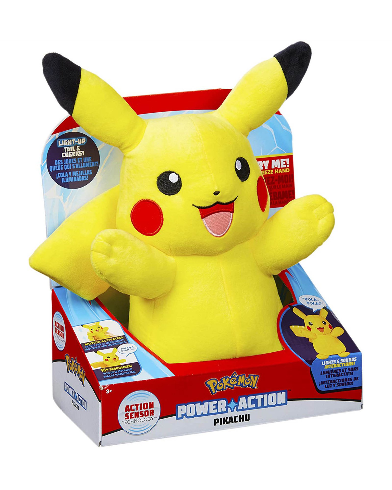 Boneco Pelúcia Pikachu Pokémon Sunny