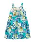 Vestido infantil floral tropical azul | Carter's