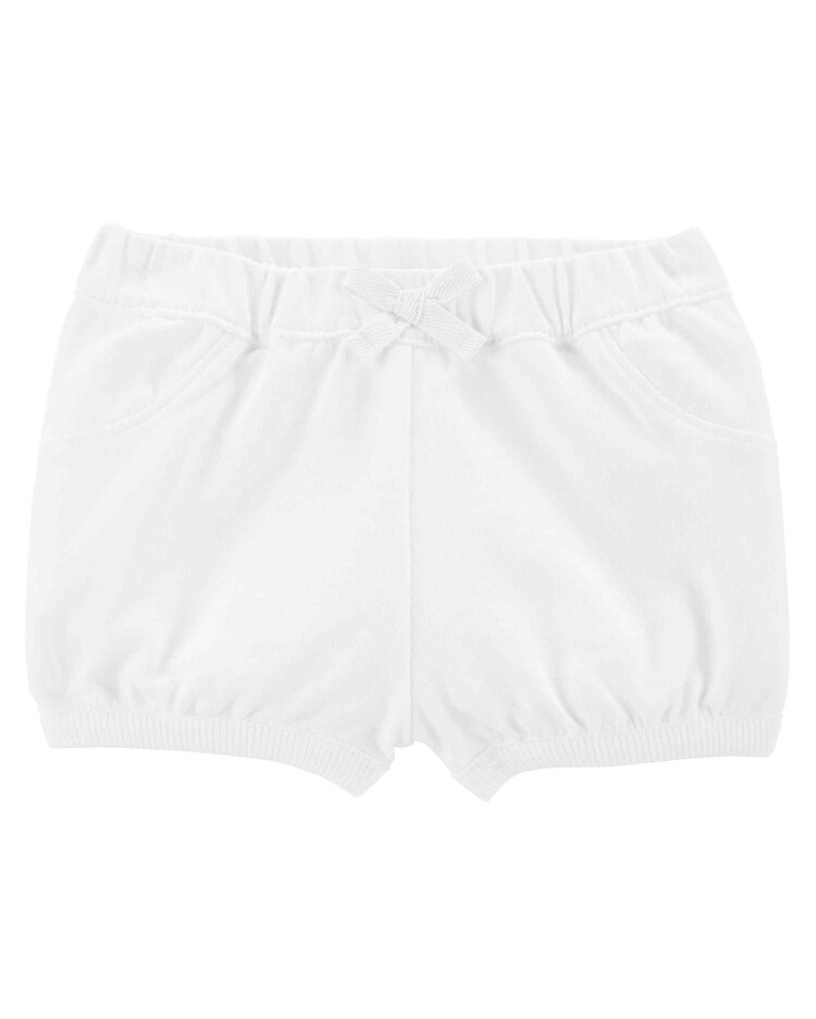 Short de moletom bebê branco | Carter's