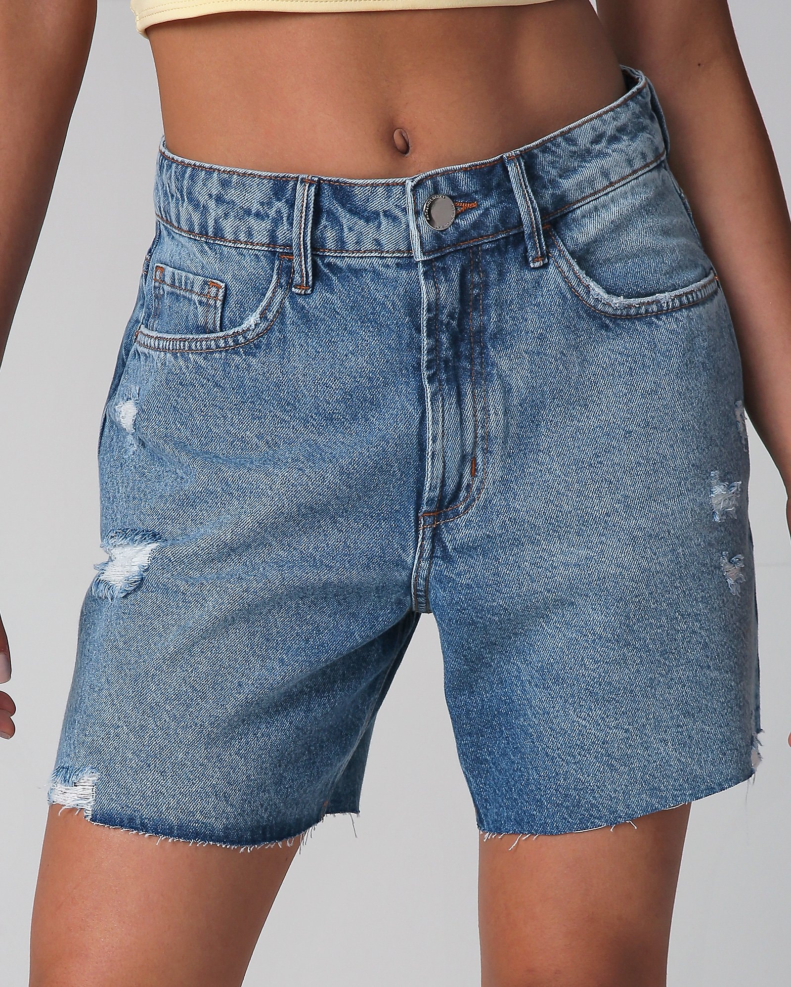 Riachuelo | Bermuda jeans feminina denim claro | Pool by Riachuelo