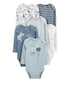 Kit body bebê 6 peças listrado azul | Carter's