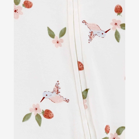 Macacão bebê com touca floral branco | Carter's