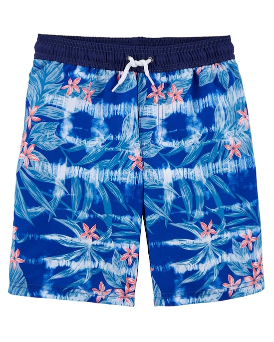 Bermuda água infantil floral azul | Carter's