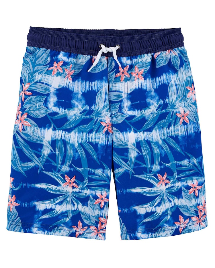Bermuda água infantil floral azul | Carter's