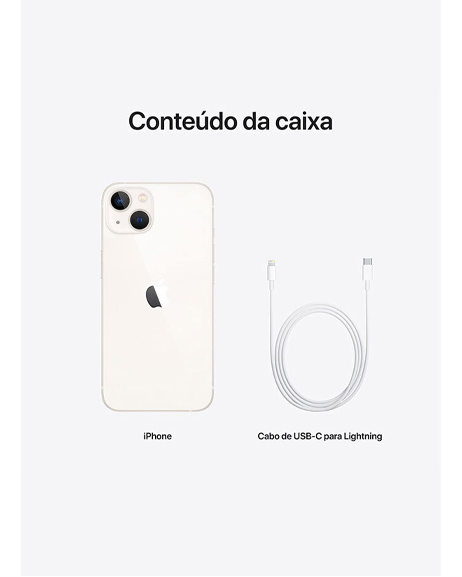Riachuelo | IPhone 13 512GB estelar IOS branco | Apple