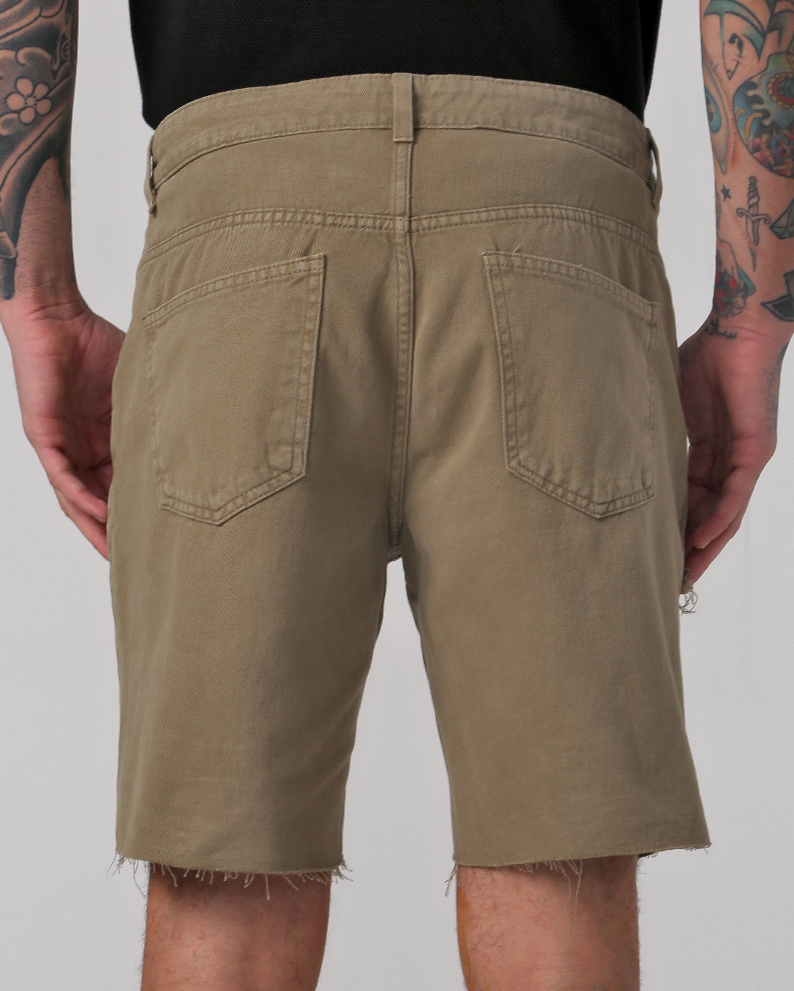 Surplus Men Stars Bermuda Olive Light, Light Olive, XL