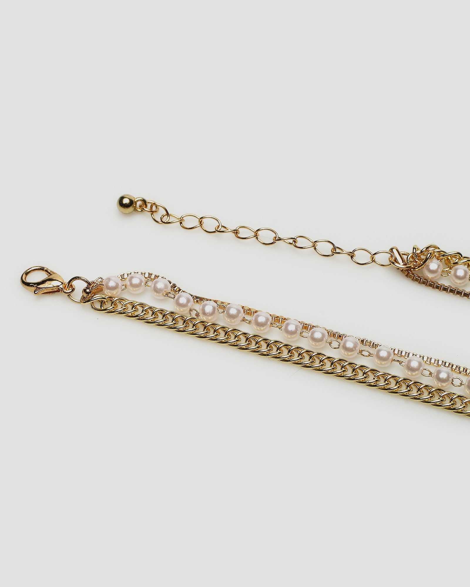 Colares Riachuelo Riachuelo | Colar feminino 3 em 1 pérolas dourado