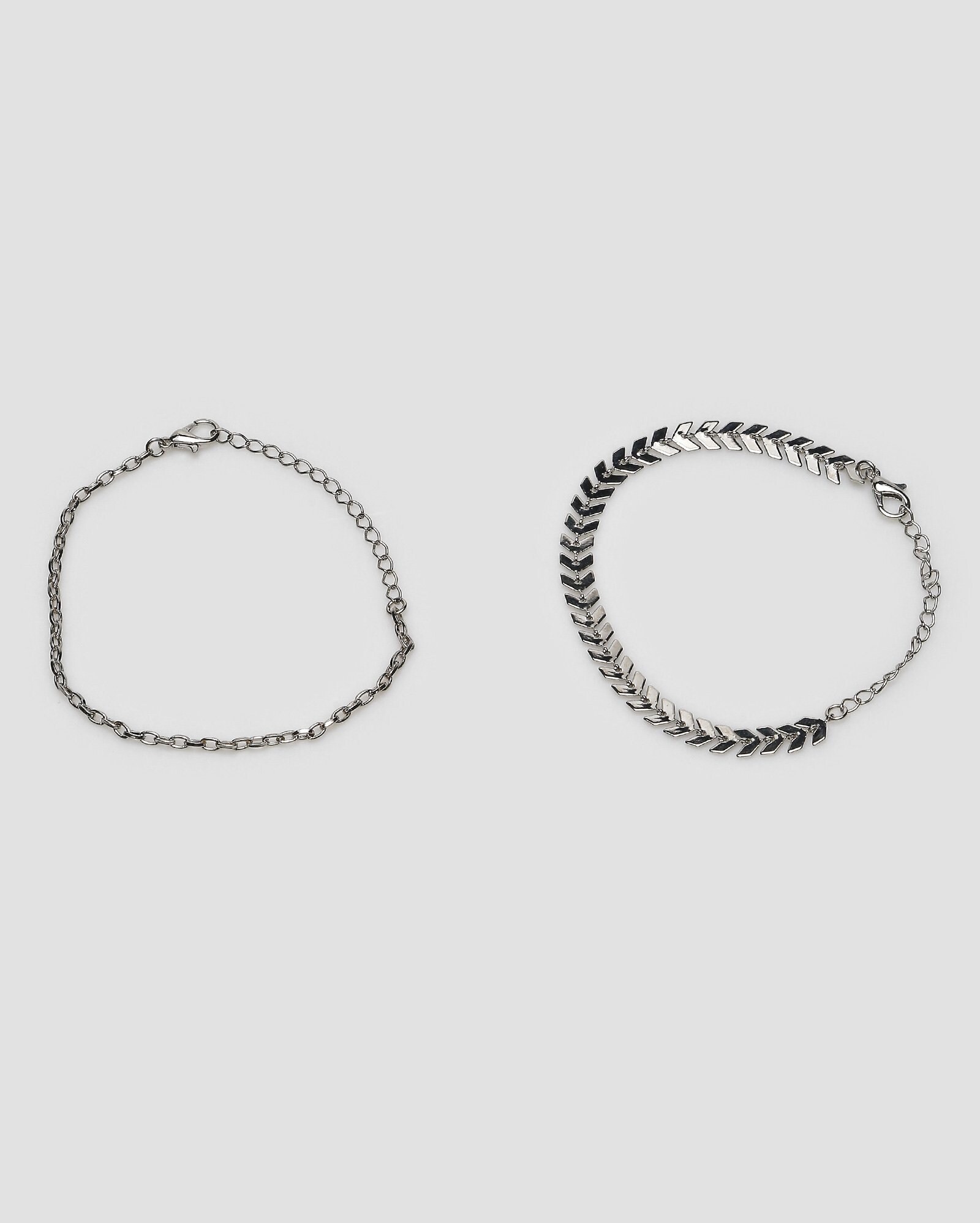Colares Riachuelo Riachuelo | Kit pulseiras 2 peças prateada