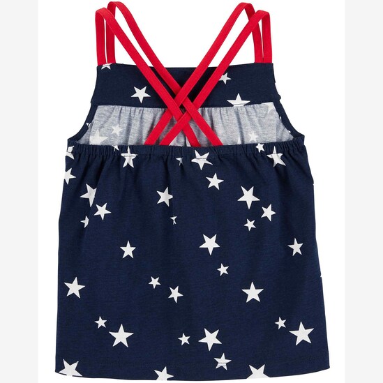 Conjunto curto infantil 2 peças estrelas vermelho | Carter's 