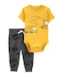 Conjunto longo bebê 2 peças busy little guy amarelo | Carter's