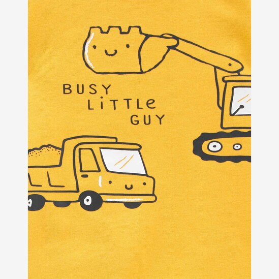 Conjunto longo bebê 2 peças busy little guy amarelo | Carter's