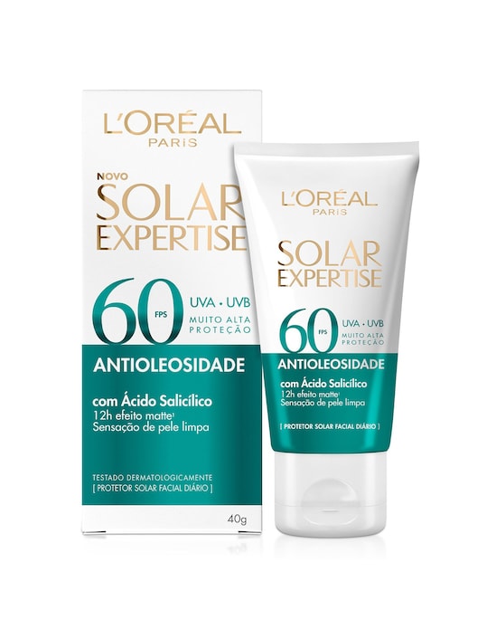 Protetor Solar Antioleosidade Sem Cor FPS60 40g L'Oréal Paris