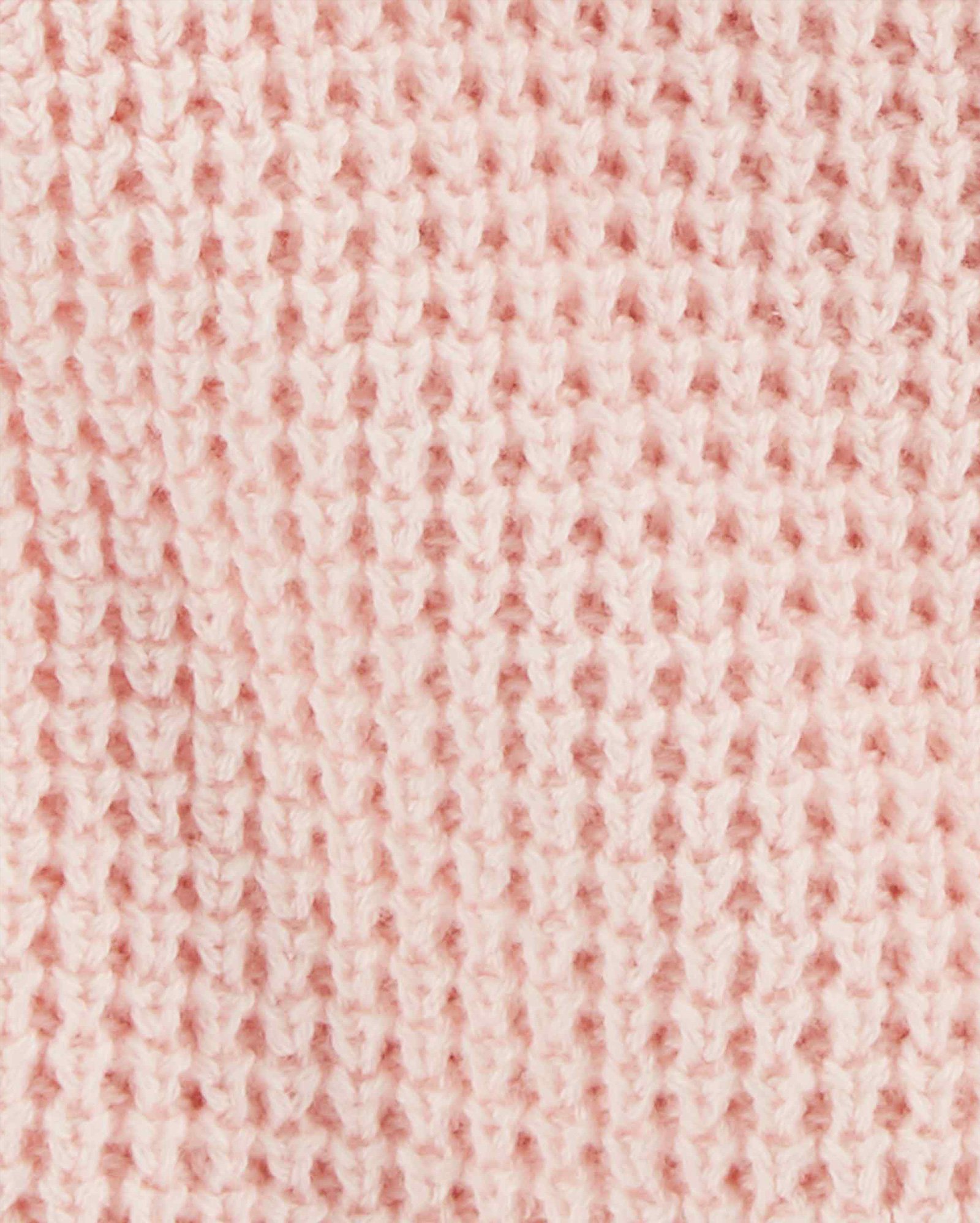 Casaco de tricot bebê com capuz rosa | Carter's