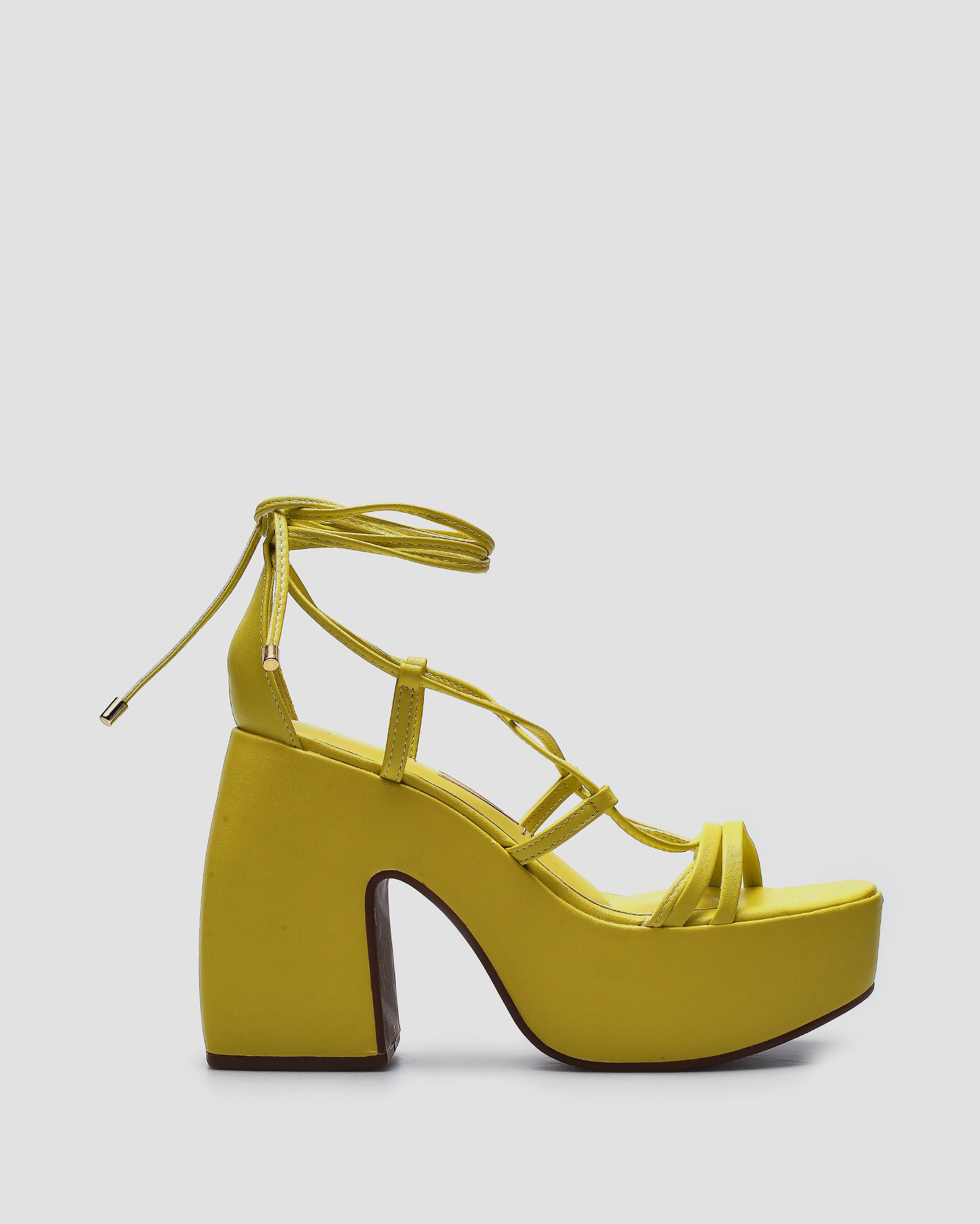 Riachuelo Sandália feminina meia pata com amarração verde Vizzano