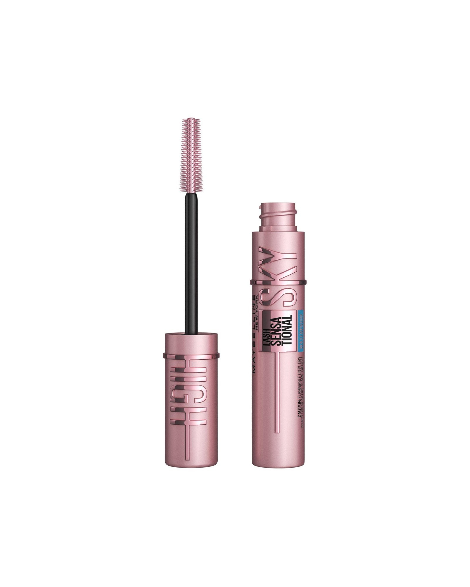 Máscara de cílios sky high à prova d'água preta | Maybelline
