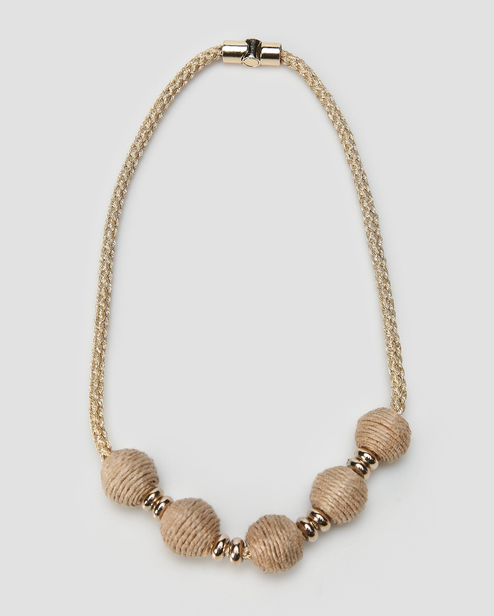Colares Riachuelo Riachuelo | Colar feminino cordão bege