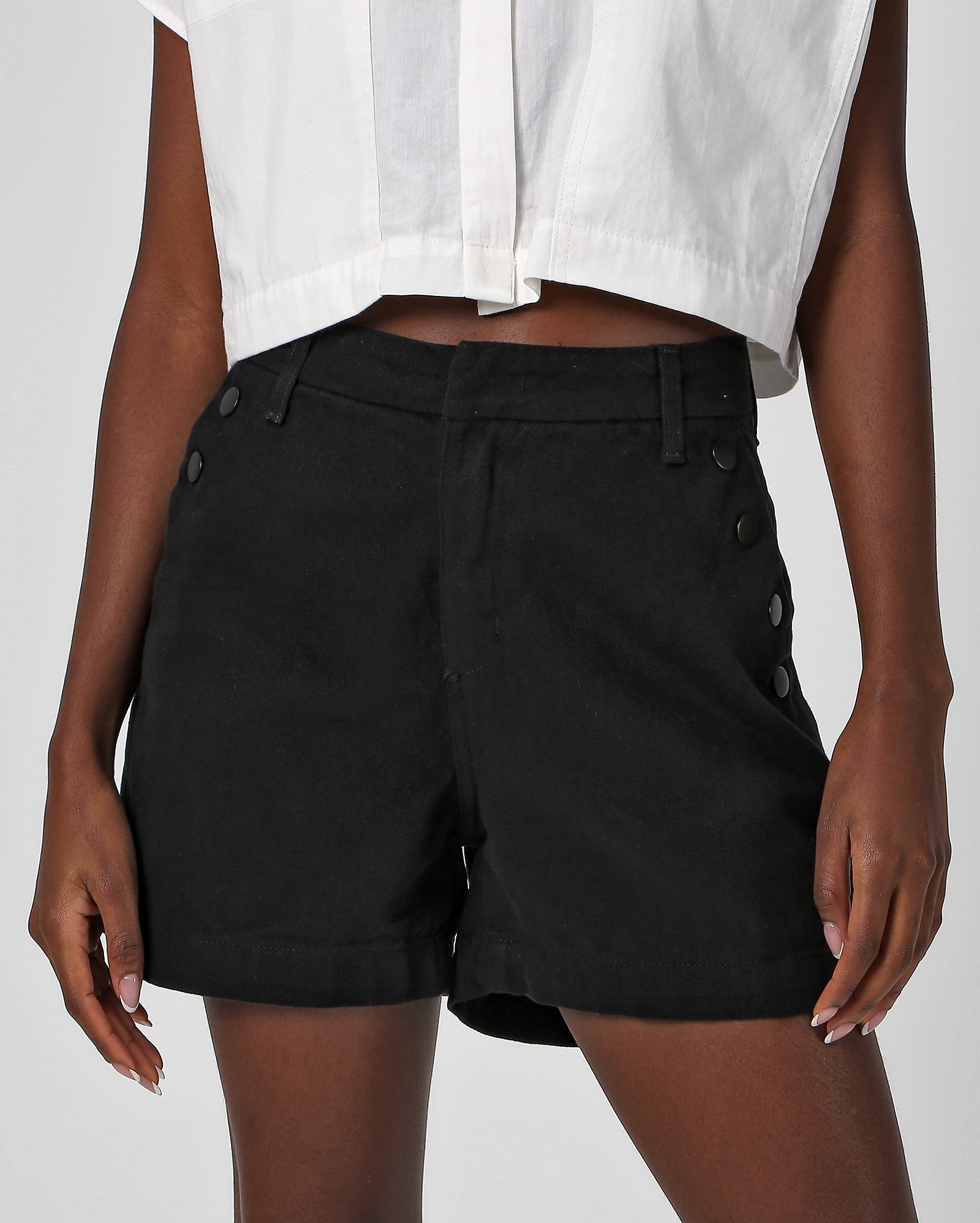 Riachuelo Short black jeans feminino reto AK by Riachuelo