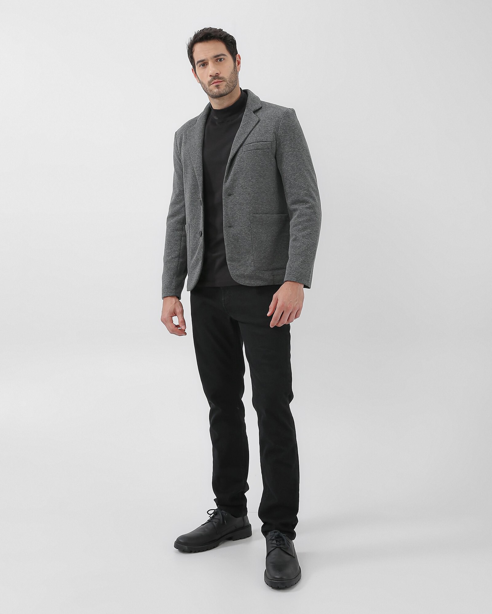 Riachuelo | Blazer masculino slim alfaiatado - Cinza Escuro