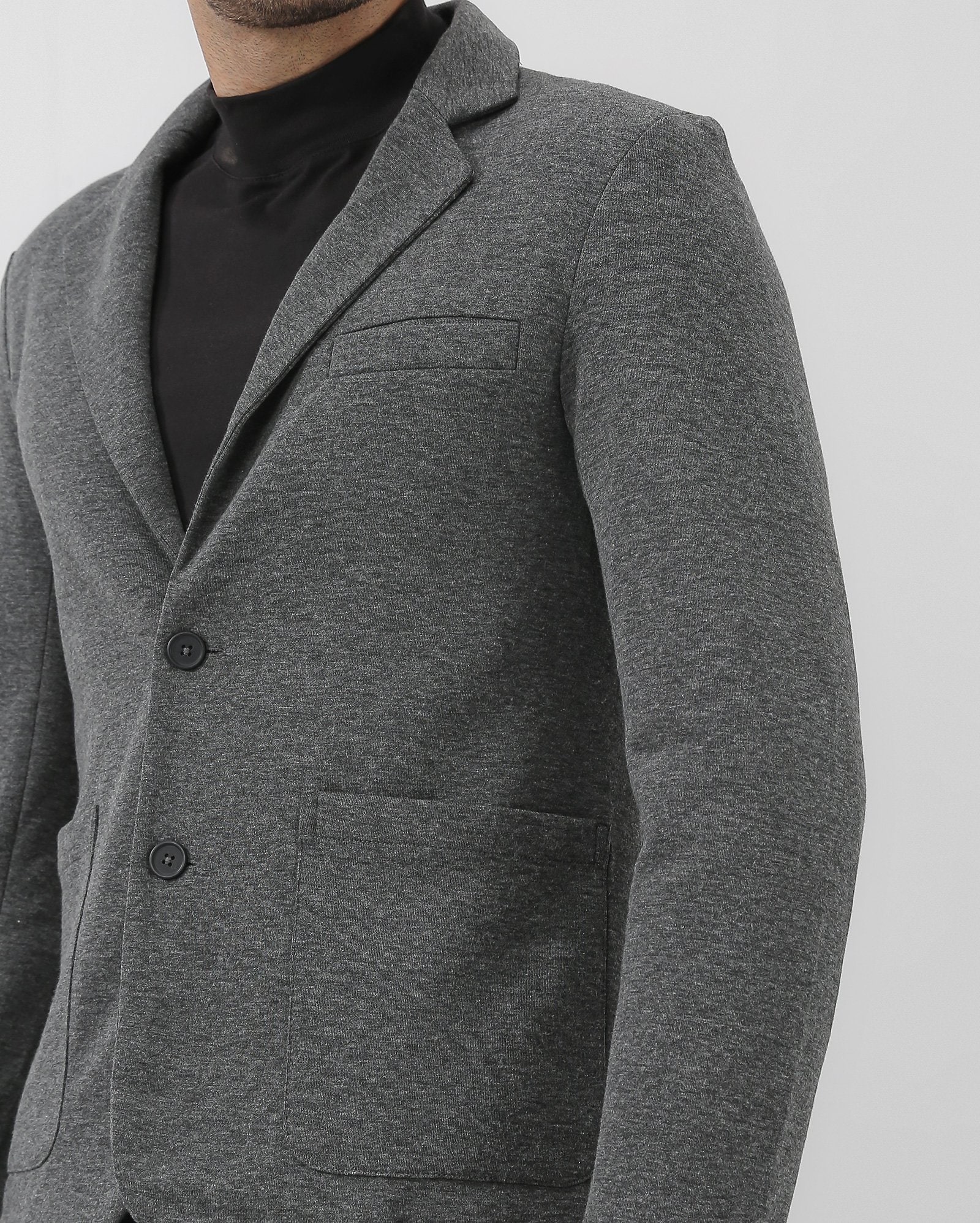 Riachuelo | Blazer masculino slim alfaiatado - Cinza Escuro