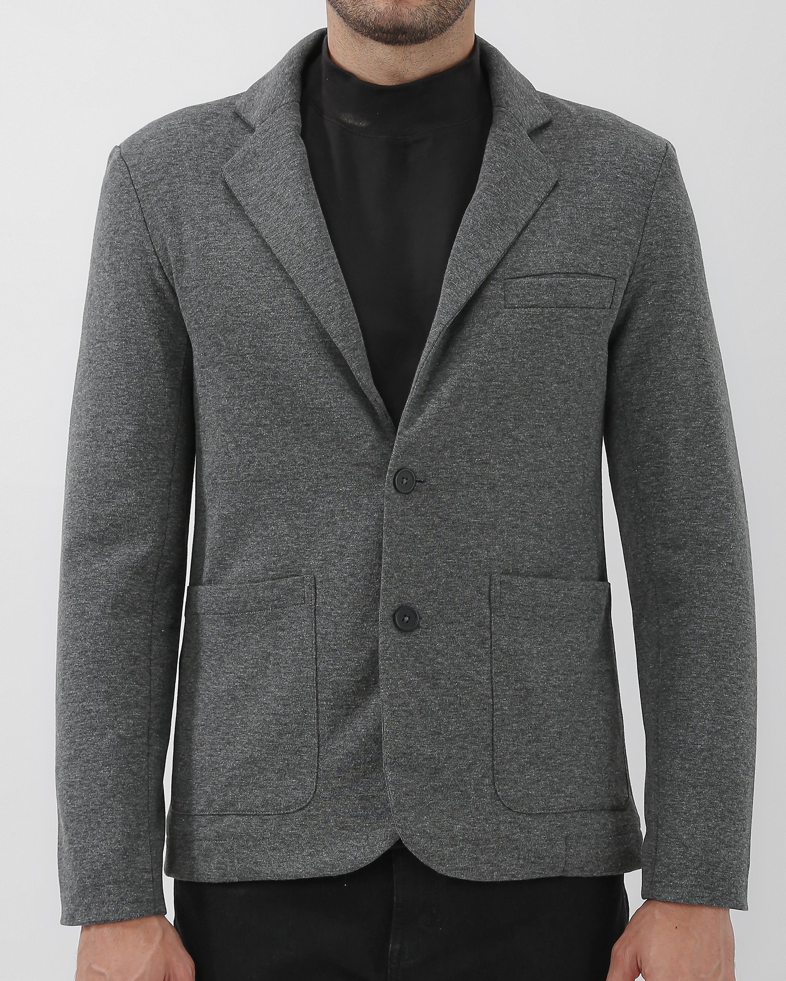 Riachuelo | Blazer masculino slim alfaiatado - Cinza Escuro
