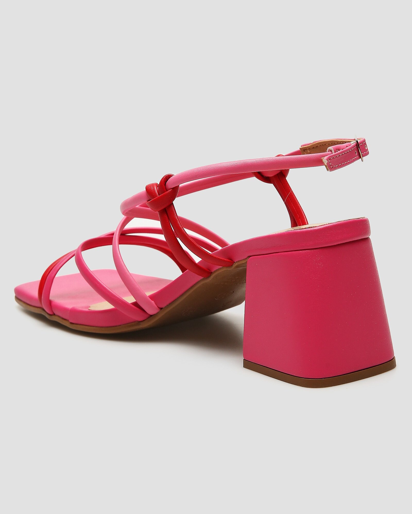 Riachuelo | Sandália feminina salto médio robusto rosa | Zatz