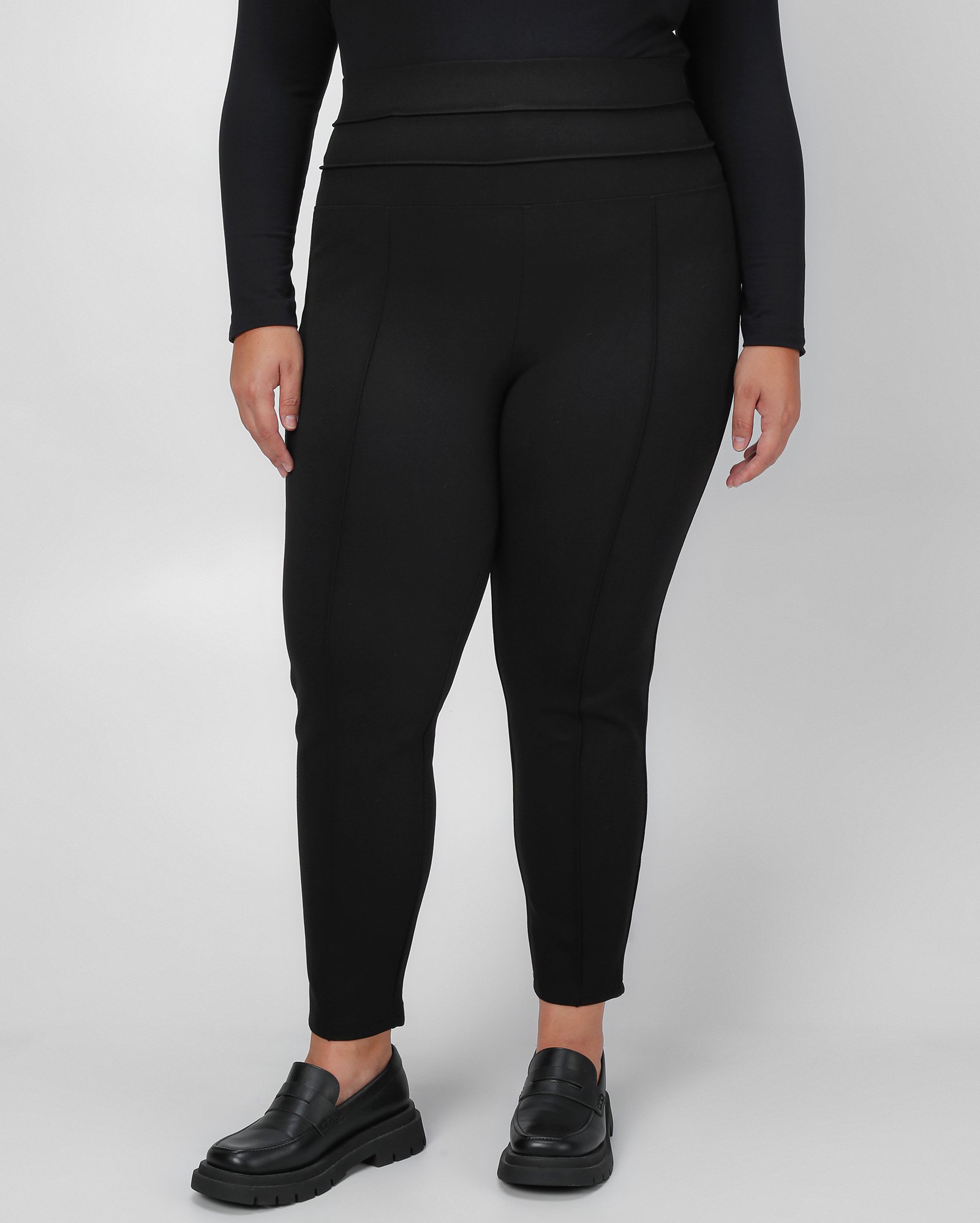Calça legging plus size feminina casual preta | Filipa by Riachuelo 