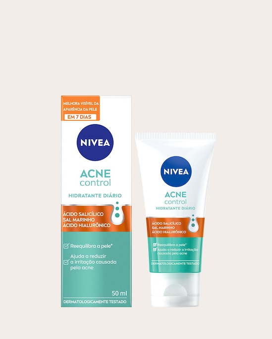 Kit Hidratante Facial 50g e Esfoliante Acne Control Nivea