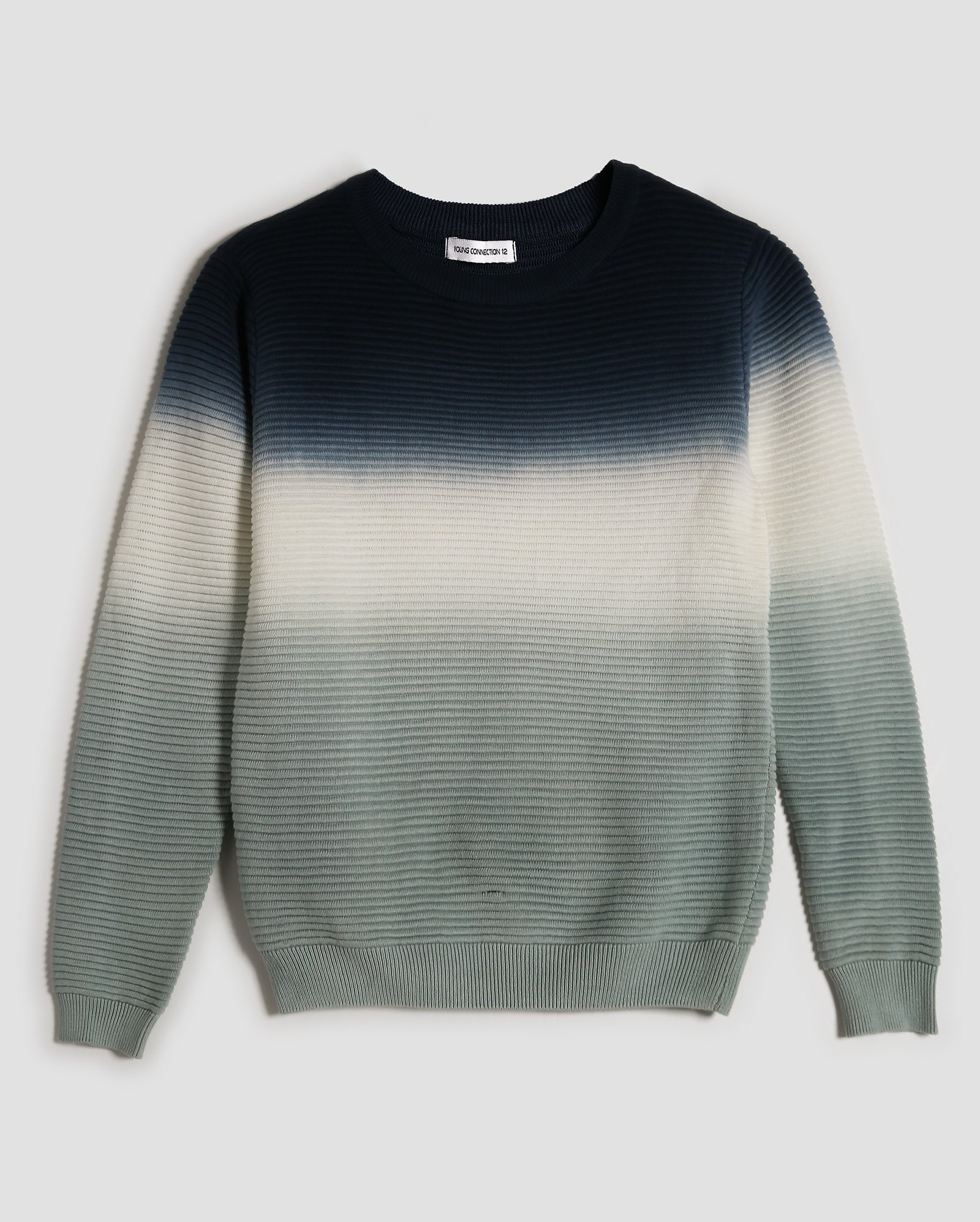 Riachuelo Suéter juvenil degradê tricot azul Y C by Riachuelo