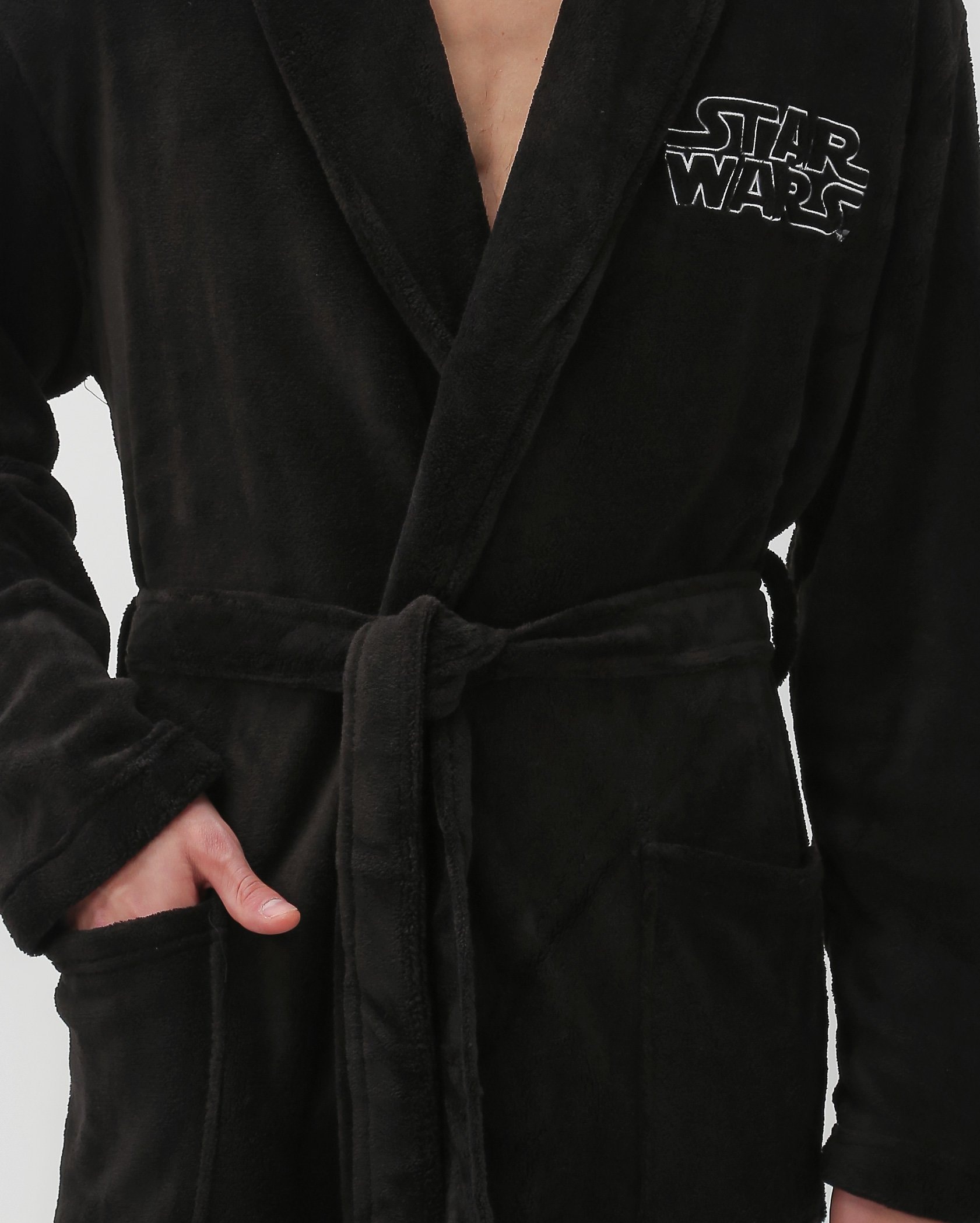 Riachuelo | Robe masculino em fleece do Darth Vader preto | Disney