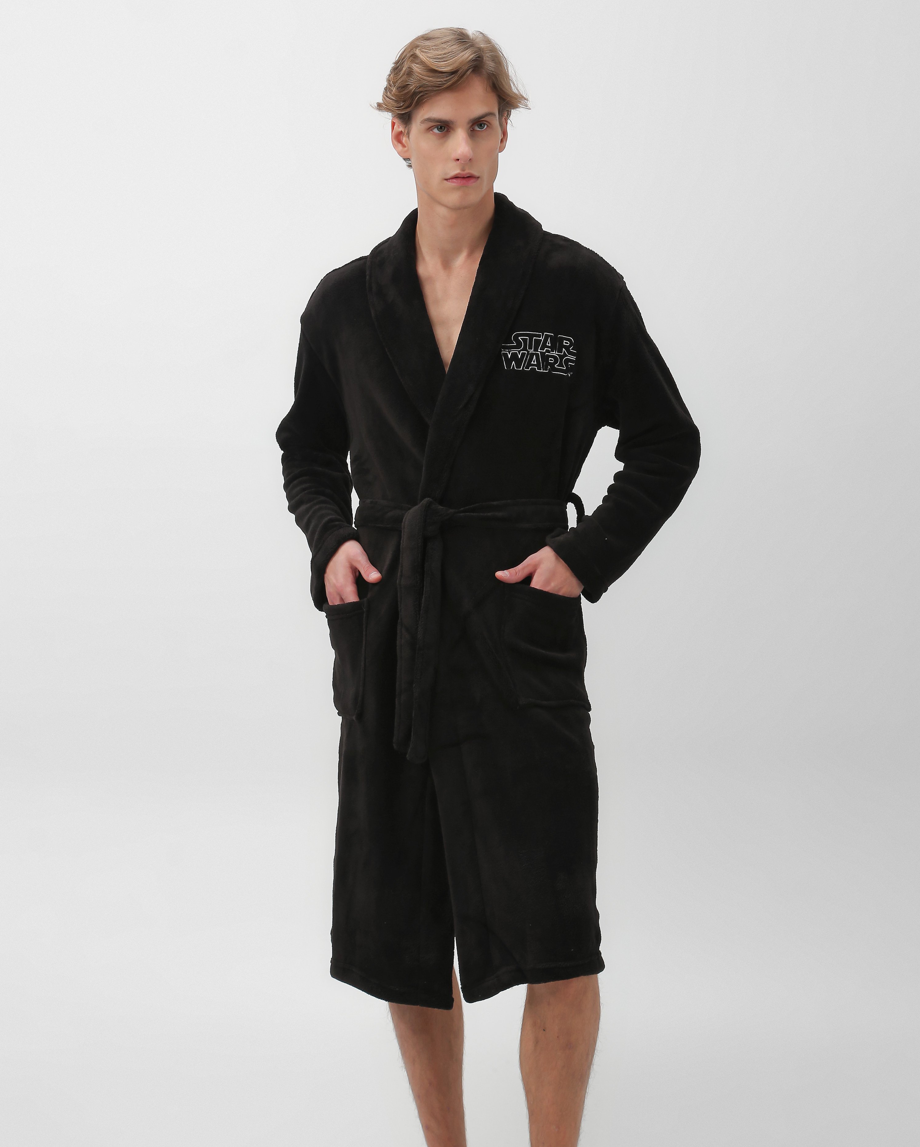 Riachuelo | Robe masculino em fleece do Darth Vader preto | Disney