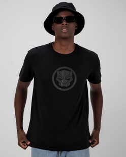 Camiseta Marvel Pantera Negra - Masculina 100% Algodão | Preta