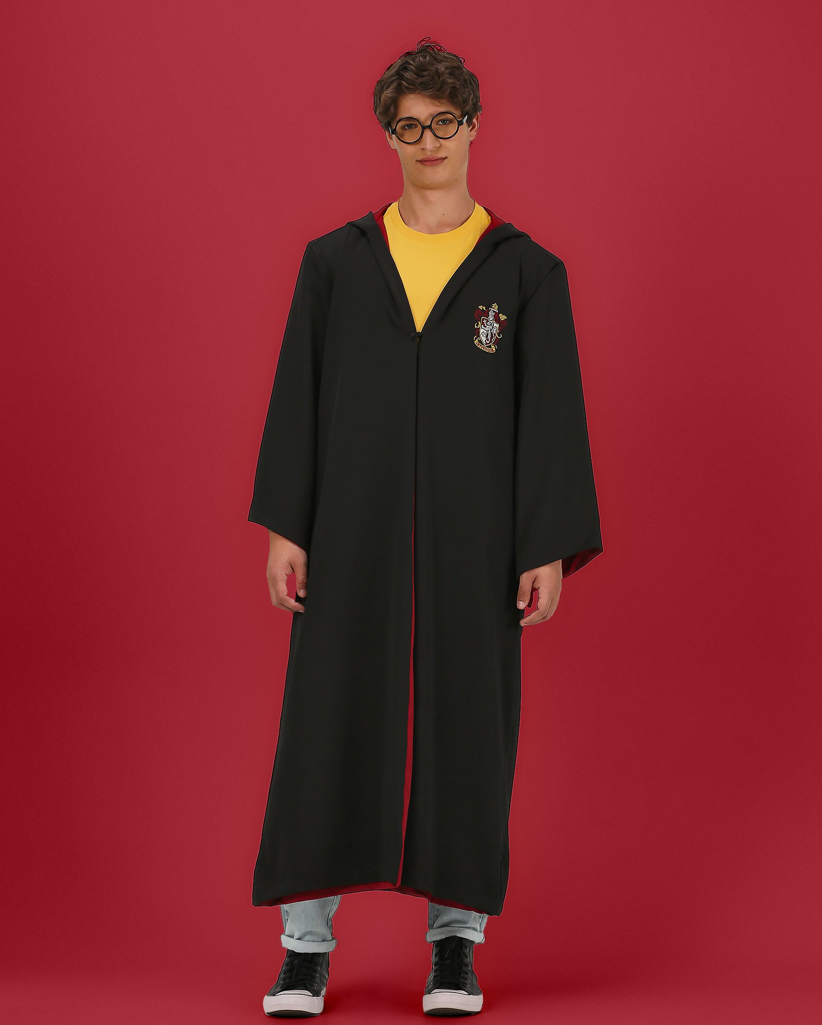 Capa masculina Gryffindor Harry Potter vermelha | FANLAB
