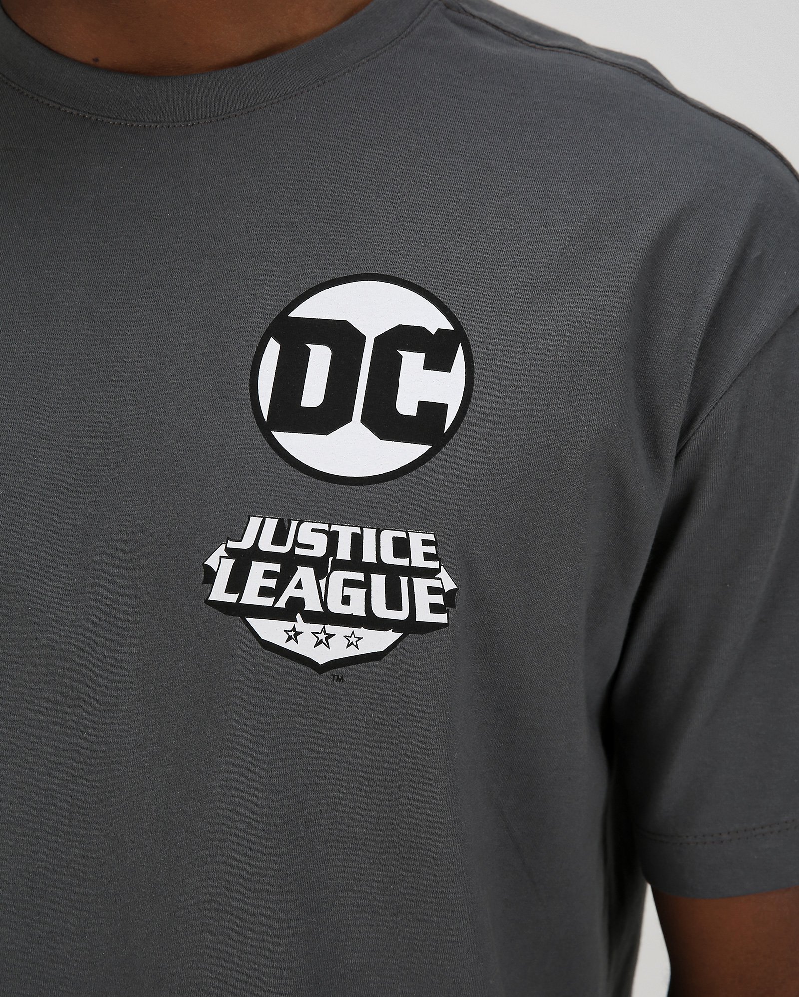 Dc Comics R Logo Riachuelo | Camiseta masculina super heróis cinza | DC Comics
