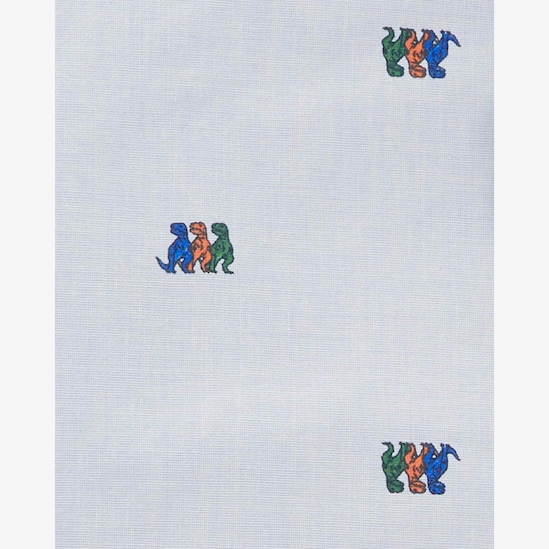 Camisa infantil dinossauro manga longa azul | Carter's