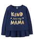 Camiseta infantil kind like my mama azul | Carter's