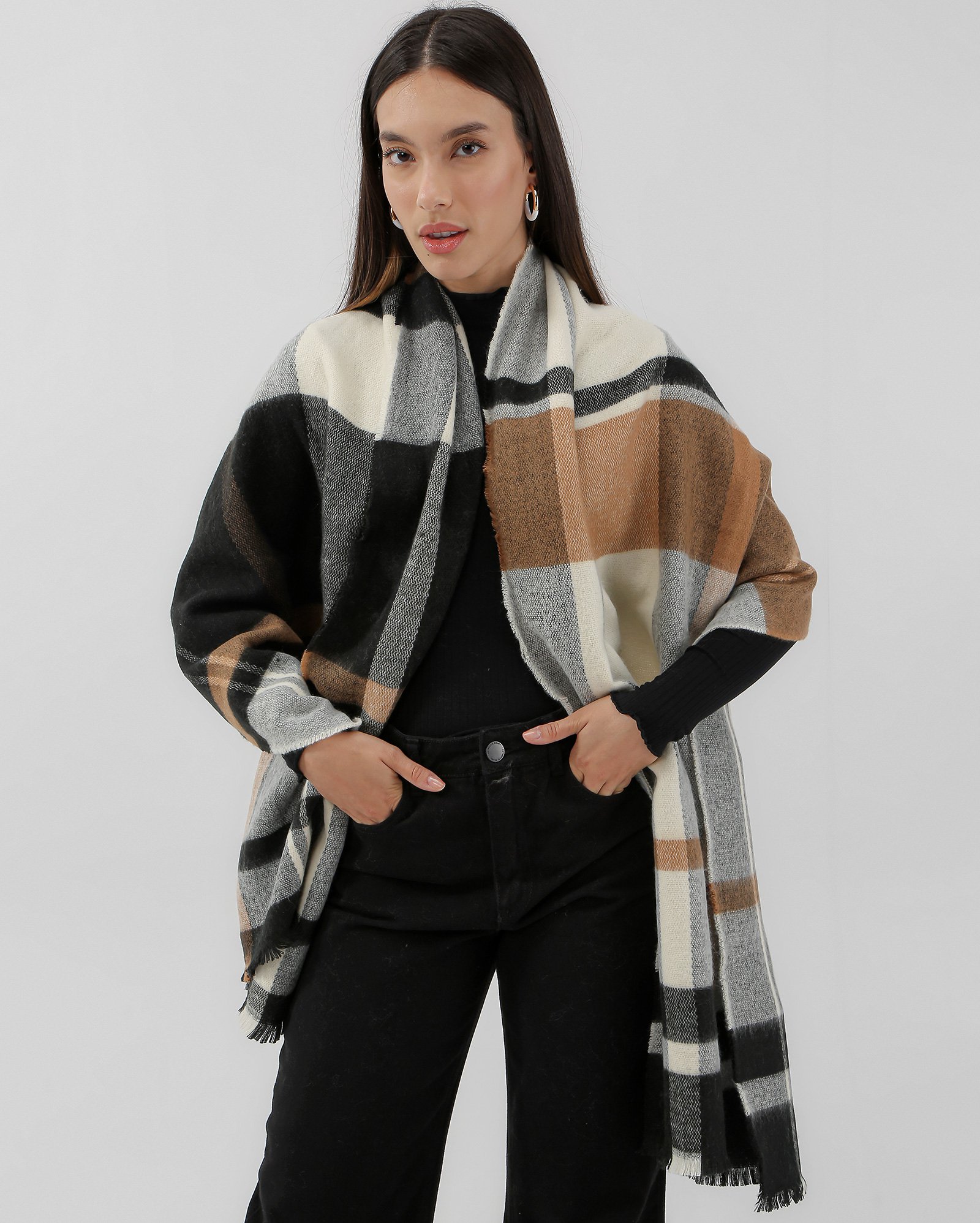 Riachuelo | Cachecol feminino xadrez multicor