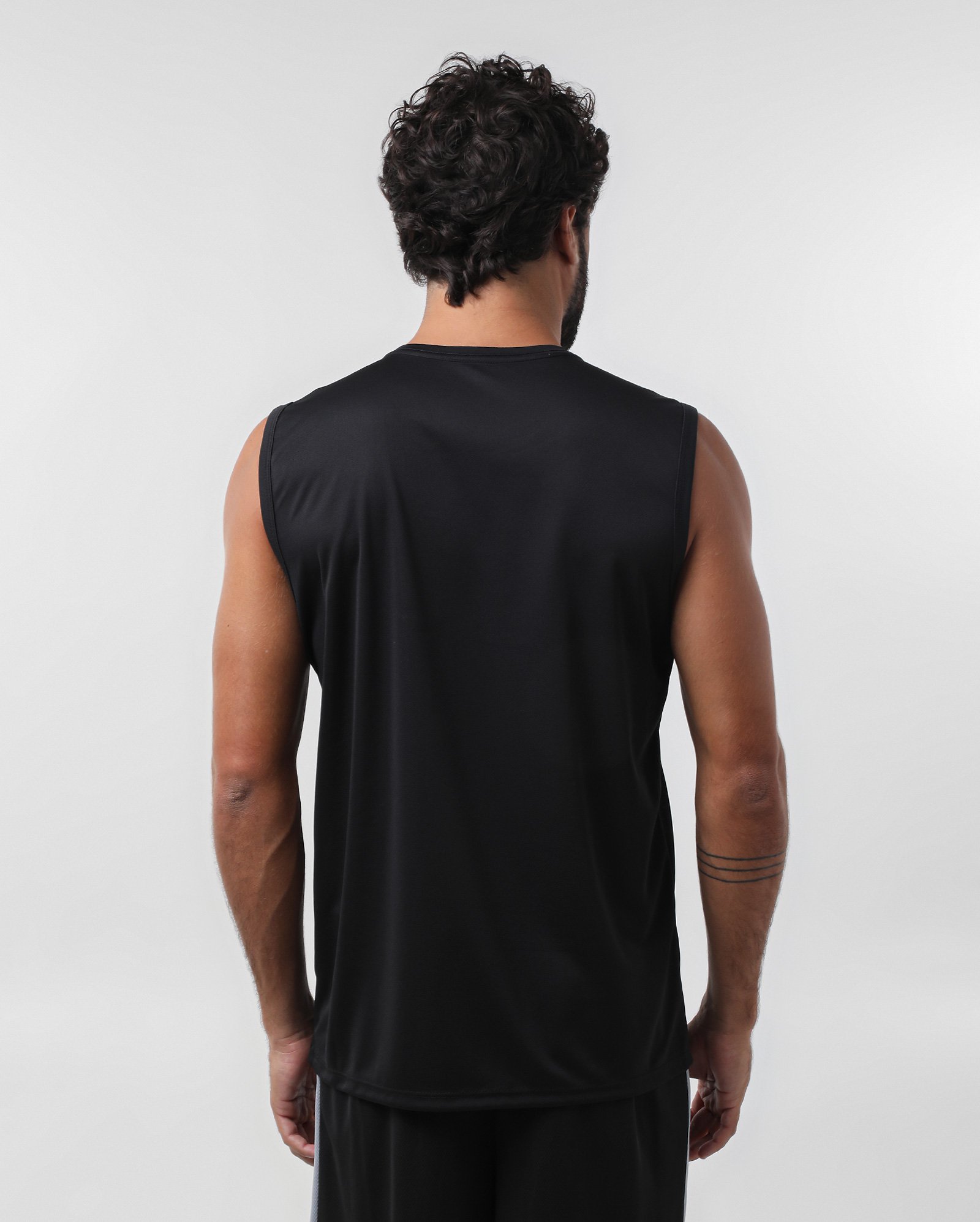 Regata esportiva masculina reta - Preto | BodyWork by Riachuelo