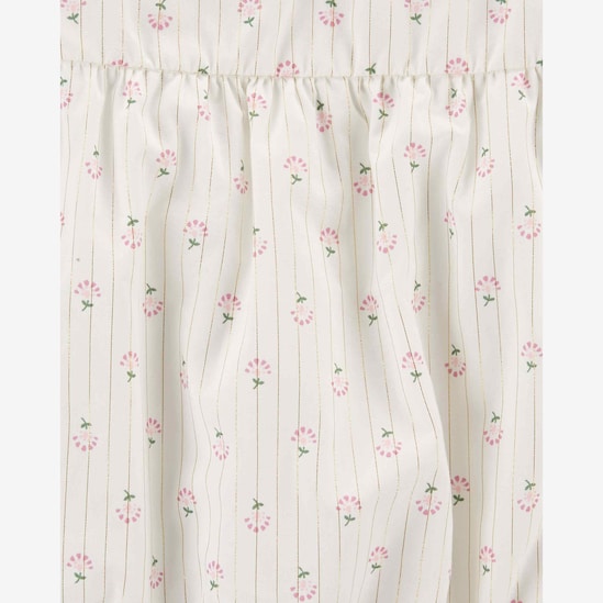 Banho de sol bebê floral com listras branco | Carter's