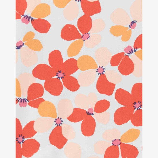 Maiô bebê manga longa floral laranja | Carter's