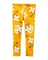Calça legging infantil floral amarela | Carter's