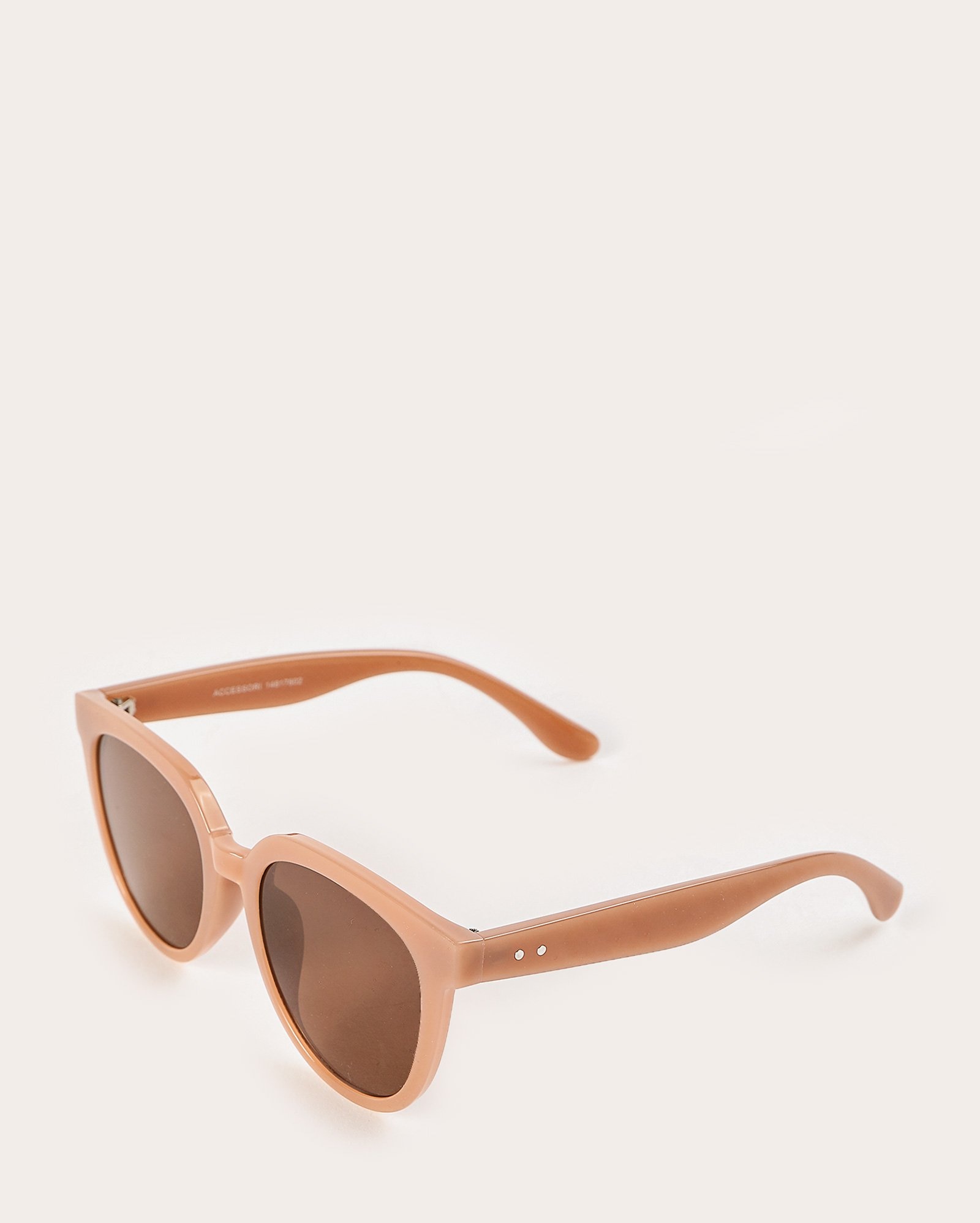 Óculos de sol feminino redondo bege | Riachuelo