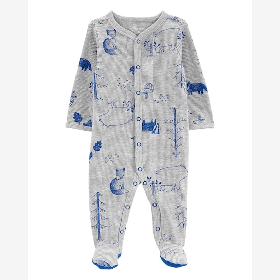 Macacão bebê raposa na floresta cinza | Carter's