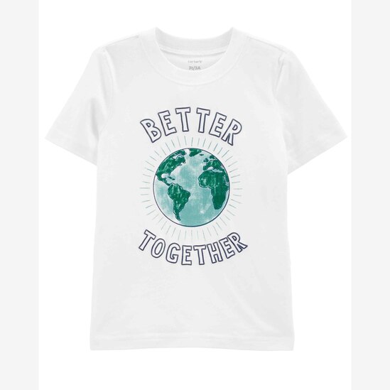 Camiseta infantil better together branca | Carter's