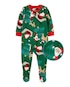 Macacão pijama bebê de papai noel verde | Carter's